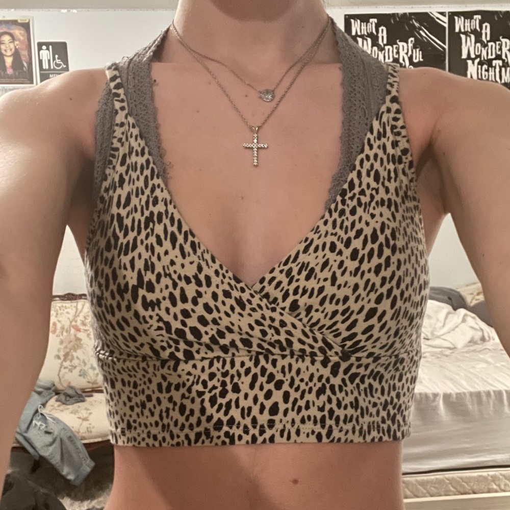 SOLD!!!!! brandy leopard print tank - Picture 3 of 3